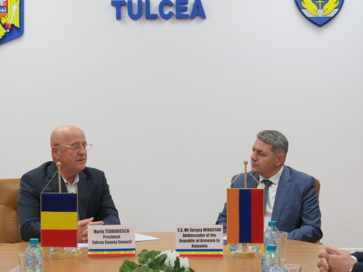 E.S. Sergey Minasyan, Ambasadorul Republicii Armenia în România, în vizită la Tulcea